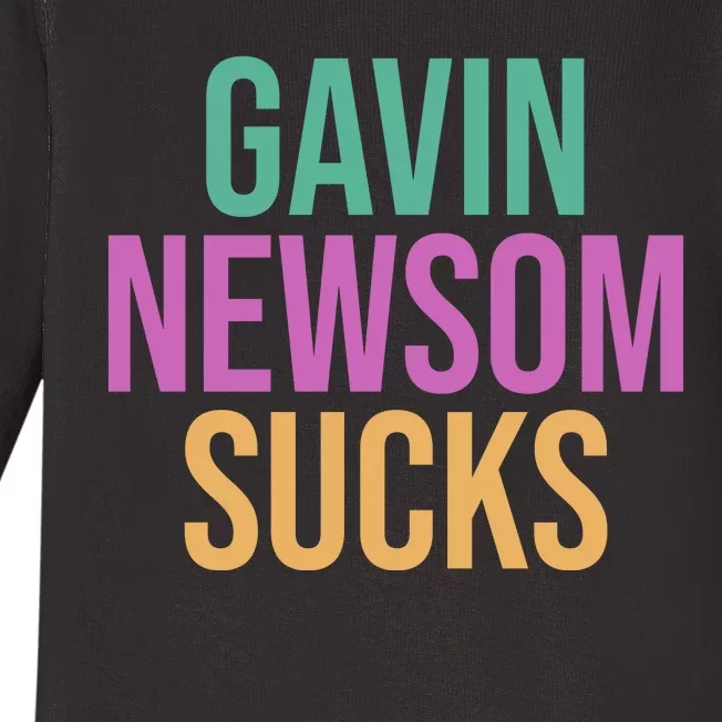 Gavin Newsom Sucks Baby Long Sleeve Bodysuit