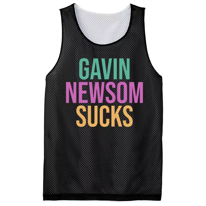 Gavin Newsom Sucks Mesh Reversible Basketball Jersey Tank