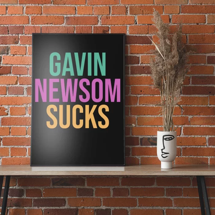 Gavin Newsom Sucks Poster