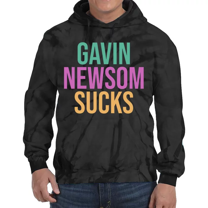 Gavin Newsom Sucks Tie Dye Hoodie