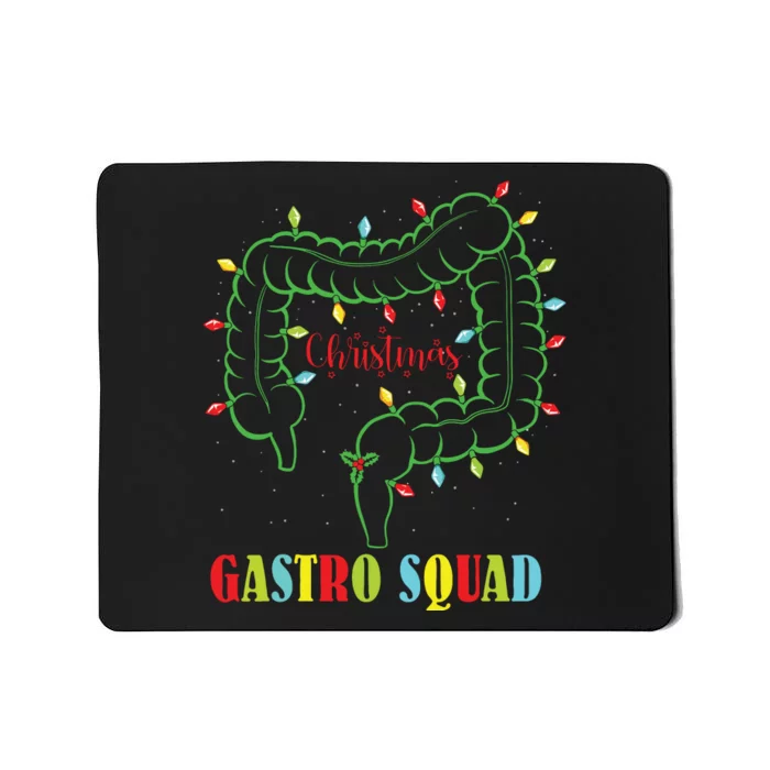 Gastro Nurse Squad Funny Christmas Lights Gastroenterologist Mousepad