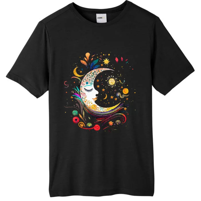 Galaxy Night Sky Moon Lunar Stars Sun Love ChromaSoft Performance T-Shirt