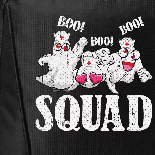 Ghost Nurse Squad Lazy Halloween Costume Funny Boo Ghoul RN City Backpack