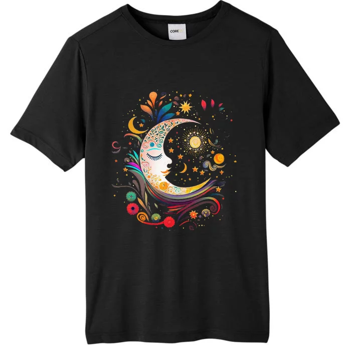 Galaxy Night Sky Moon Lunar Stars Sun Love ChromaSoft Performance T-Shirt