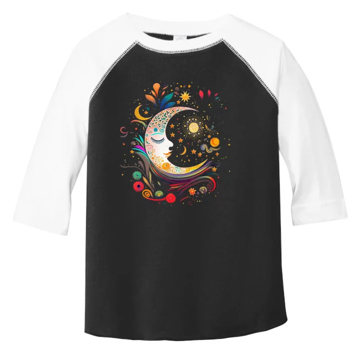 Galaxy Night Sky Moon Lunar Stars Sun Love Toddler Fine Jersey T-Shirt