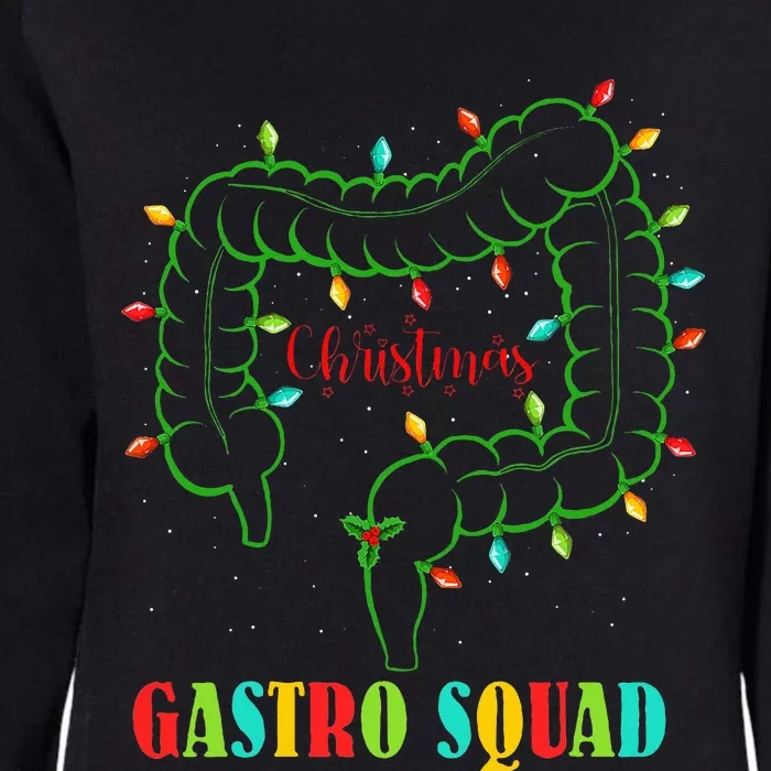 Gastro Nurse Squad Funny Christmas Lights Gastroenterologist Womens California Wash Sweatshirt