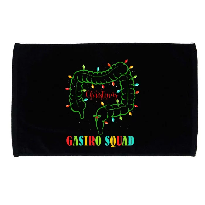 Gastro Nurse Squad Funny Christmas Lights Gastroenterologist Microfiber Hand Towel