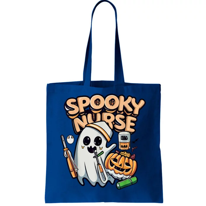 Ghost Nurse Spooky Nurse Halloween Gift Tote Bag