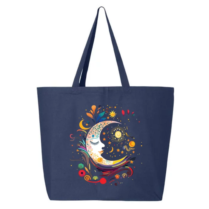 Galaxy Night Sky Moon Lunar Stars Sun Love 25L Jumbo Tote