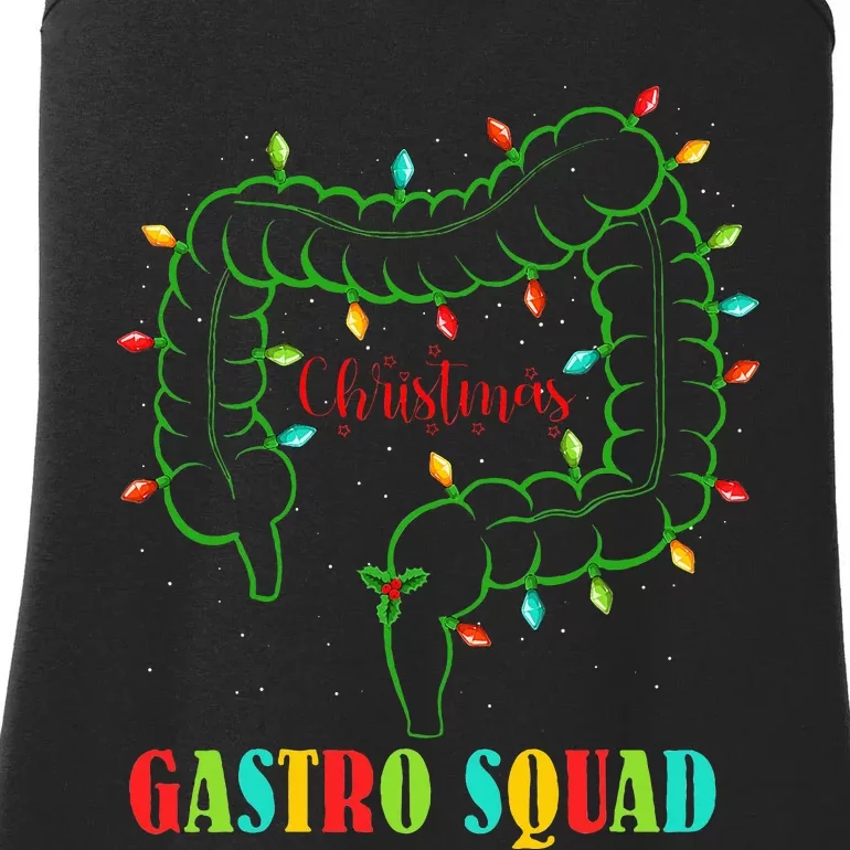 Gastro Nurse Squad Funny Christmas Lights Gastroenterologist Ladies Essential Tank