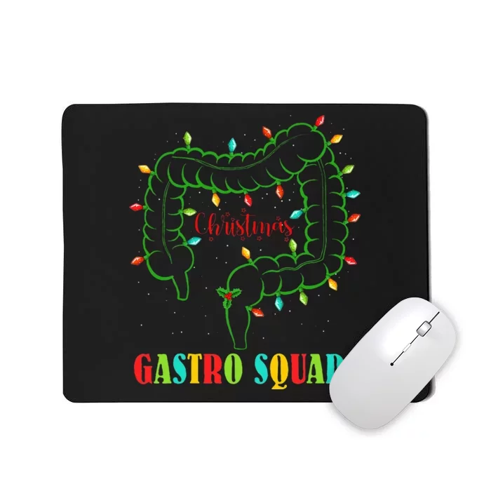 Gastro Nurse Squad Funny Christmas Lights Gastroenterologist Mousepad