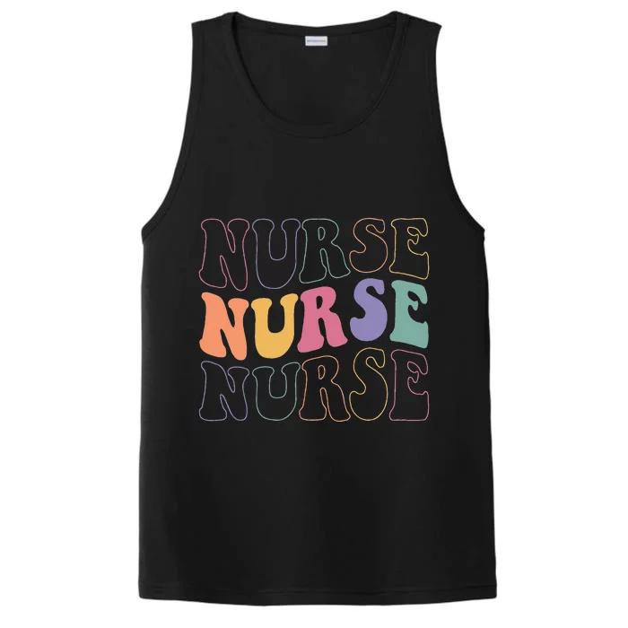 Groovy Nurse  School Nurse RN ICU ER Pediatric Performance Tank