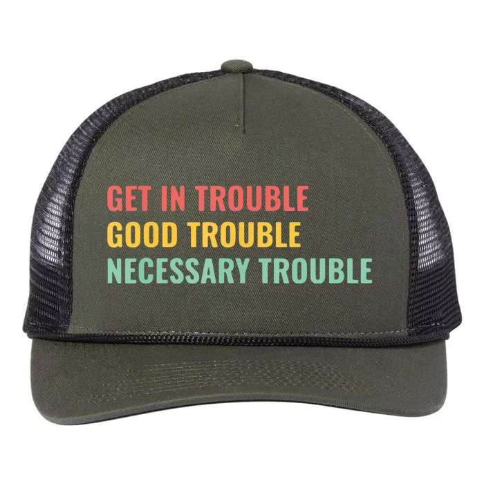 Good Necessary Trouble Retro Rope Trucker Hat Cap