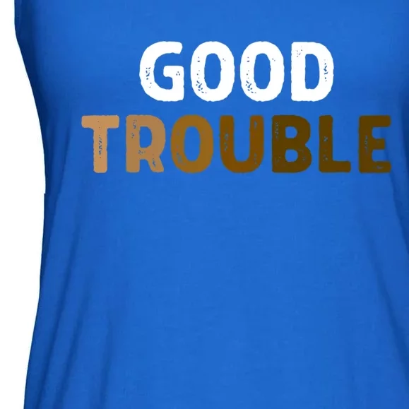 Good Necessary Trouble Voting Rights John Lewis Melanin Hbcu Cool Gift Ladies Essential Flowy Tank