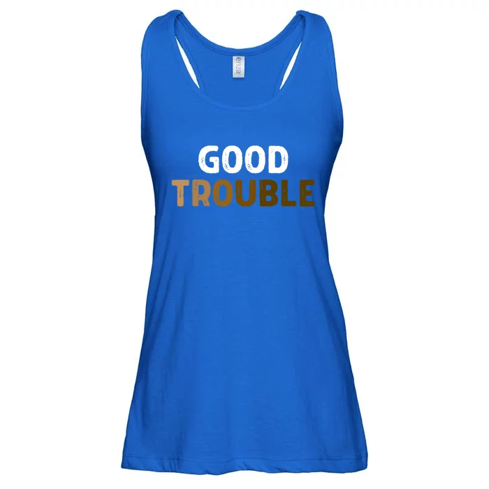 Good Necessary Trouble Voting Rights John Lewis Melanin Hbcu Cool Gift Ladies Essential Flowy Tank