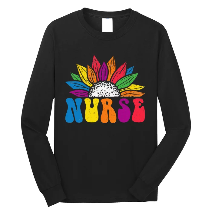 Groovy Nurse Tee  Future Nurse Appreciation Nursing Long Sleeve Shirt