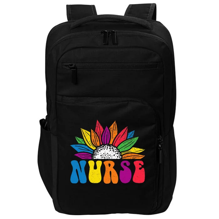 Groovy Nurse Tee  Future Nurse Appreciation Nursing Impact Tech Backpack