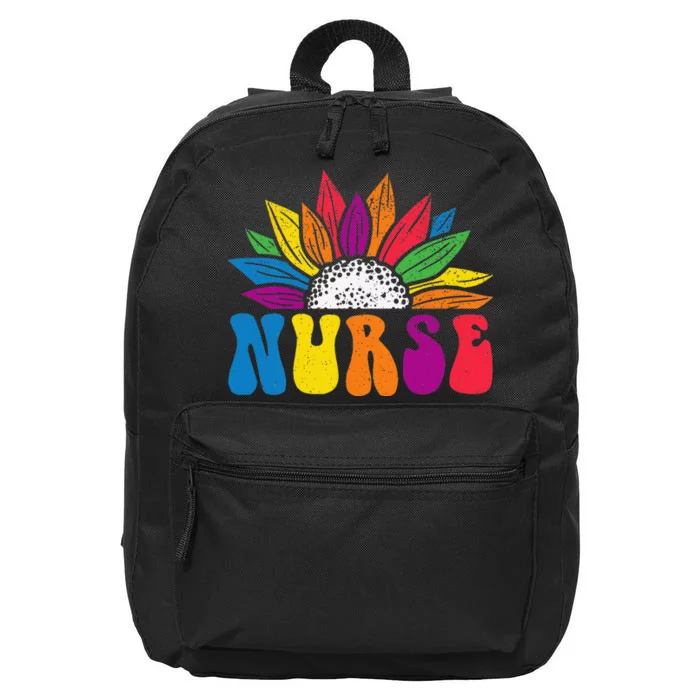 Groovy Nurse Tee  Future Nurse Appreciation Nursing 16 in Basic Backpack