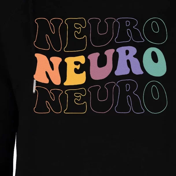 Groovy Neuro Trauma Icu Nurse Neurology Nurse Neuroscience Womens Funnel Neck Pullover Hood