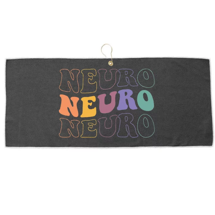 Groovy Neuro Trauma Icu Nurse Neurology Nurse Neuroscience Large Microfiber Waffle Golf Towel