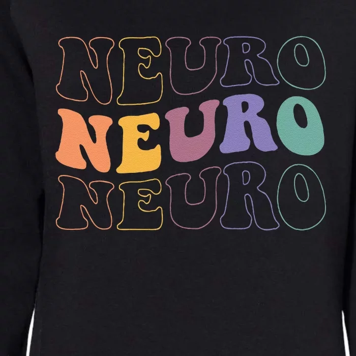 Groovy Neuro Trauma Icu Nurse Neurology Nurse Neuroscience Womens California Wash Sweatshirt