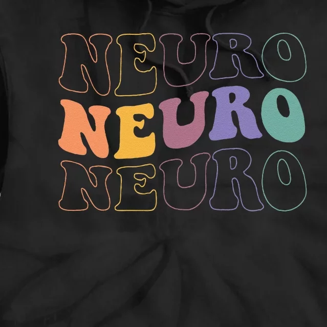 Groovy Neuro Trauma Icu Nurse Neurology Nurse Neuroscience Tie Dye Hoodie