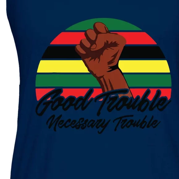 Good Necessary Trouble For Social Justice Ladies Essential Flowy Tank