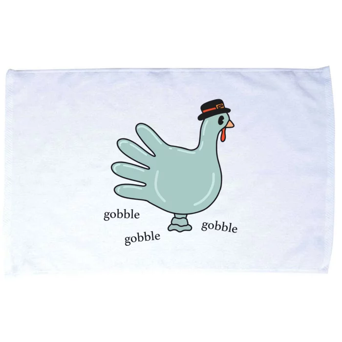 Gobble Nurse Thanksgiving Health Care Holiday Microfiber Hand Towel