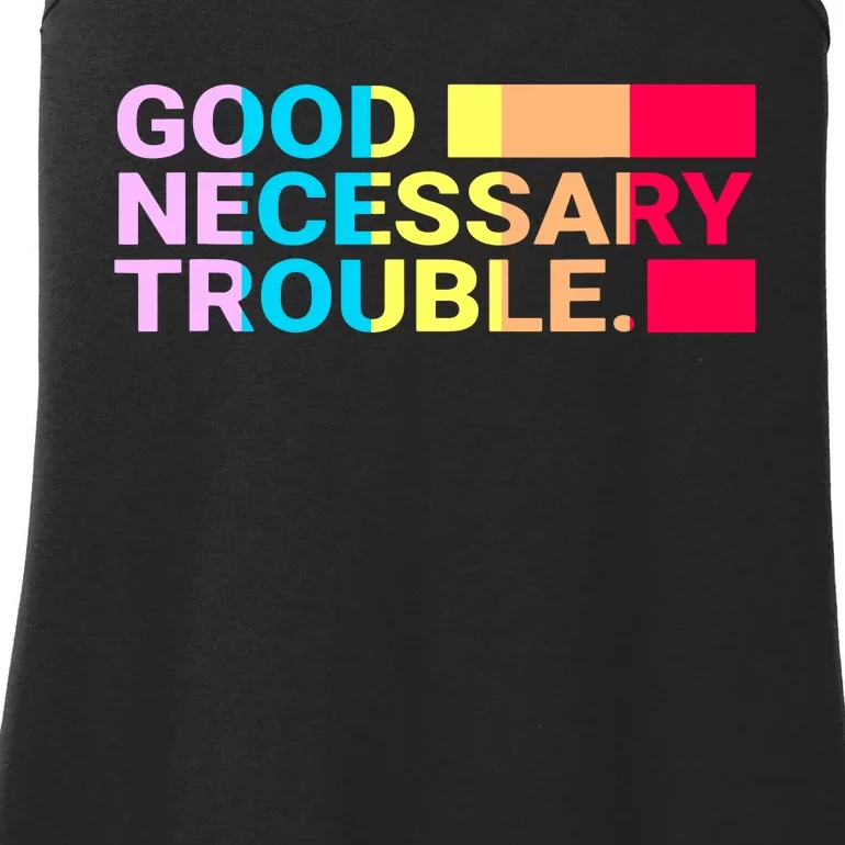 Good Necessary Trouble LGBTQ Ladies Essential Tank