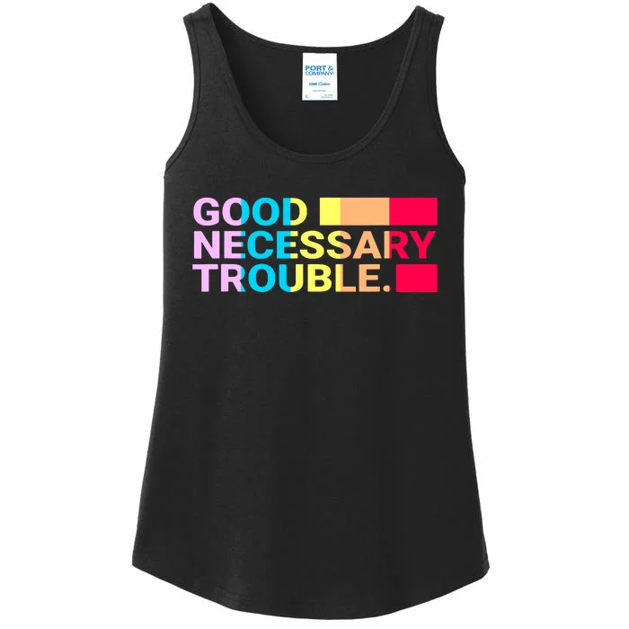 Good Necessary Trouble LGBTQ Ladies Essential Tank