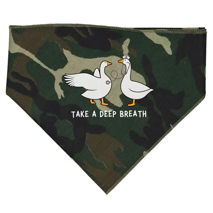 Goose Nurse Take A Deep Breath USA-Made Doggie Bandana