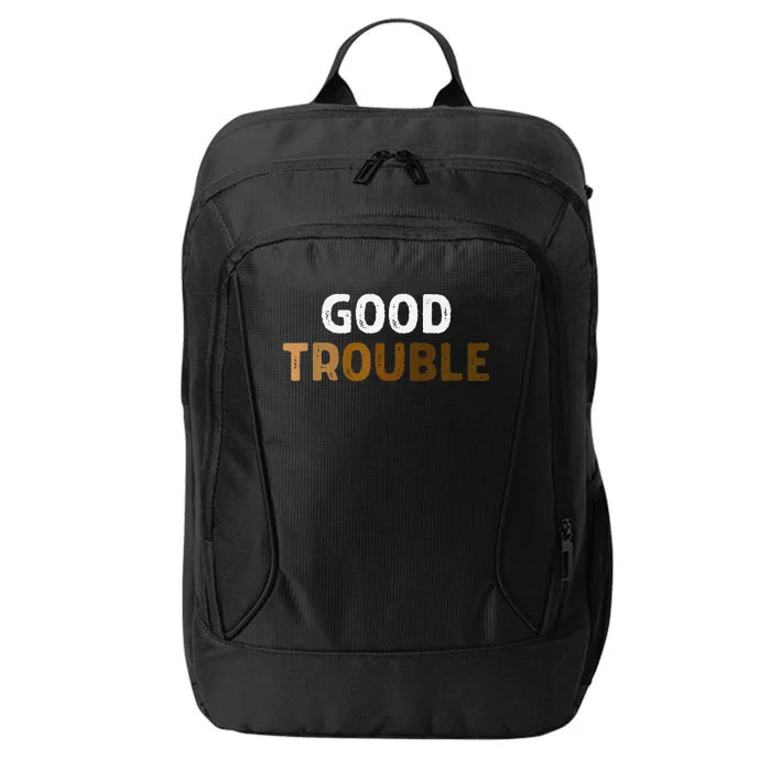 Good Necessary Trouble Voting Rights John Lewis Melanin Hbcu Premium City Backpack