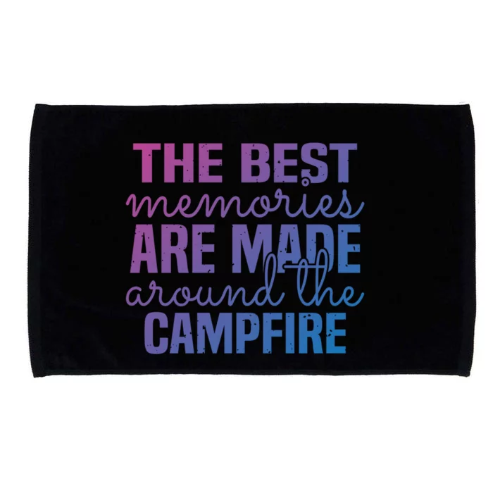 Glamping Nature Tent Camping Campfire Memories Mountain Gift Microfiber Hand Towel