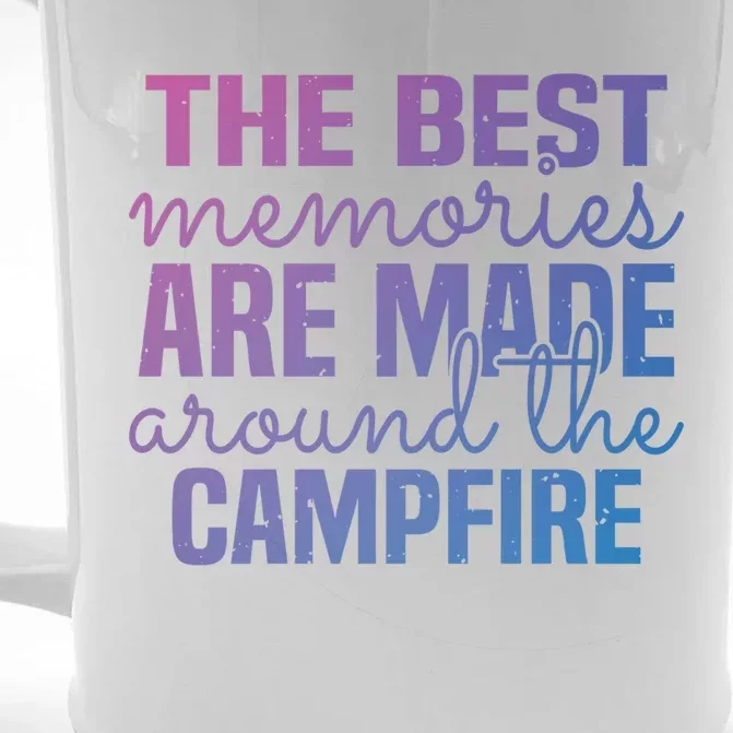 Glamping Nature Tent Camping Campfire Memories Mountain Gift Front & Back Beer Stein