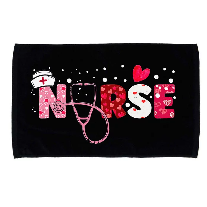 Girls  Nurses Valentines Day Gifts Hearts Stethoscope Microfiber Hand Towel