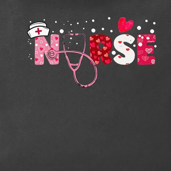 Girls  Nurses Valentines Day Gifts Hearts Stethoscope Zip Tote Bag