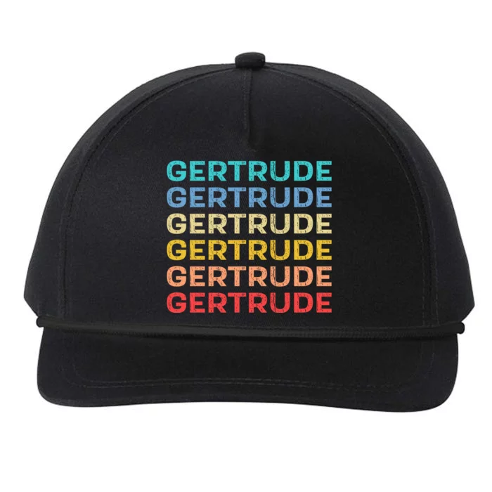 Gertrude Name Vintage Retro Herman Hesse Snapback Five-Panel Rope Hat