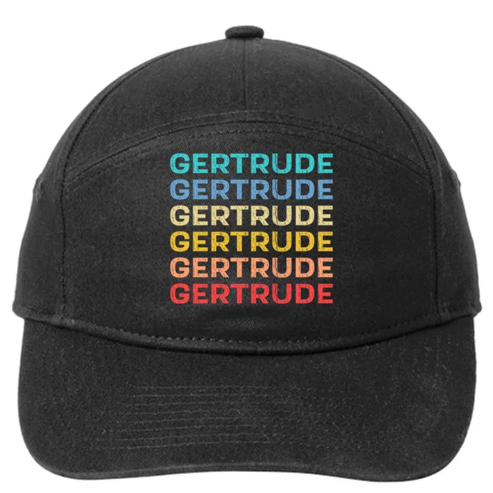 Gertrude Name Vintage Retro Herman Hesse 7-Panel Snapback Hat