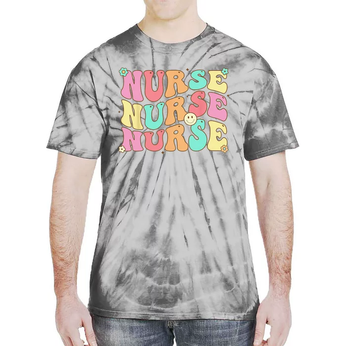 Groovy Nurse Wo Future Nurse Appreciation Nursing Tie-Dye T-Shirt