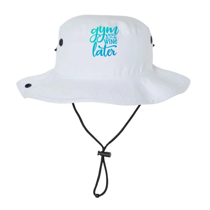 Gym Now Wine Later Funny Cool Gift Legacy Cool Fit Booney Bucket Hat