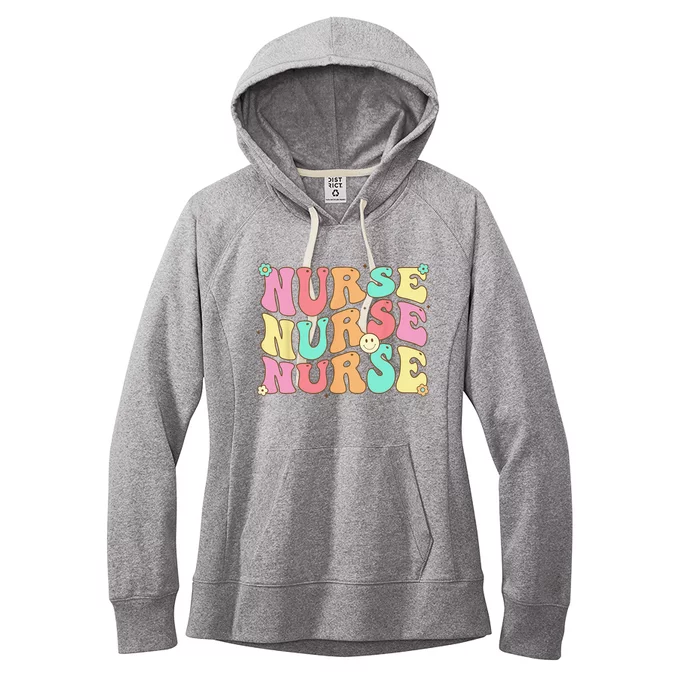 Groovy Nurse Wo Future Nurse Appreciation Nursing Women's Fleece Hoodie