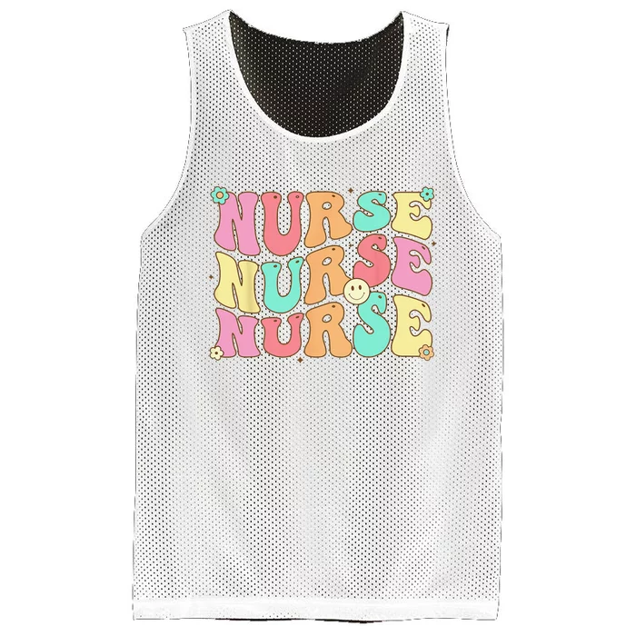 Groovy Nurse Wo Future Nurse Appreciation Nursing Mesh Reversible Basketball Jersey Tank