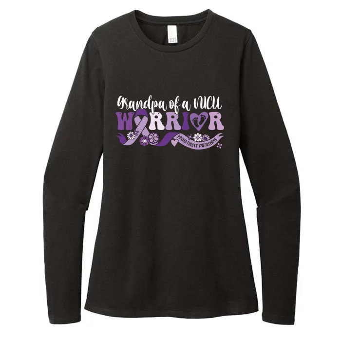 Grandpa Nicu Warrior For Preemie Prematurity Awareness Month Cute Gift Womens CVC Long Sleeve Shirt