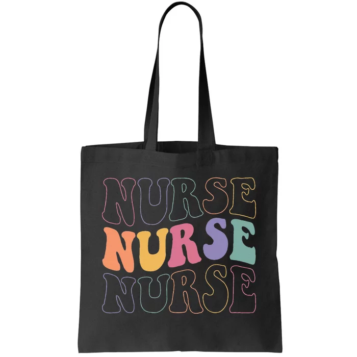 Groovy Nurse Women School Nurse RN ICU ER Pediatric Tote Bag