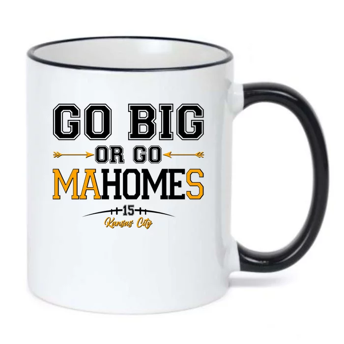 Go Big Or Go Ma-HOME-s Kansas City Football No 15 Black Color Changing Mug