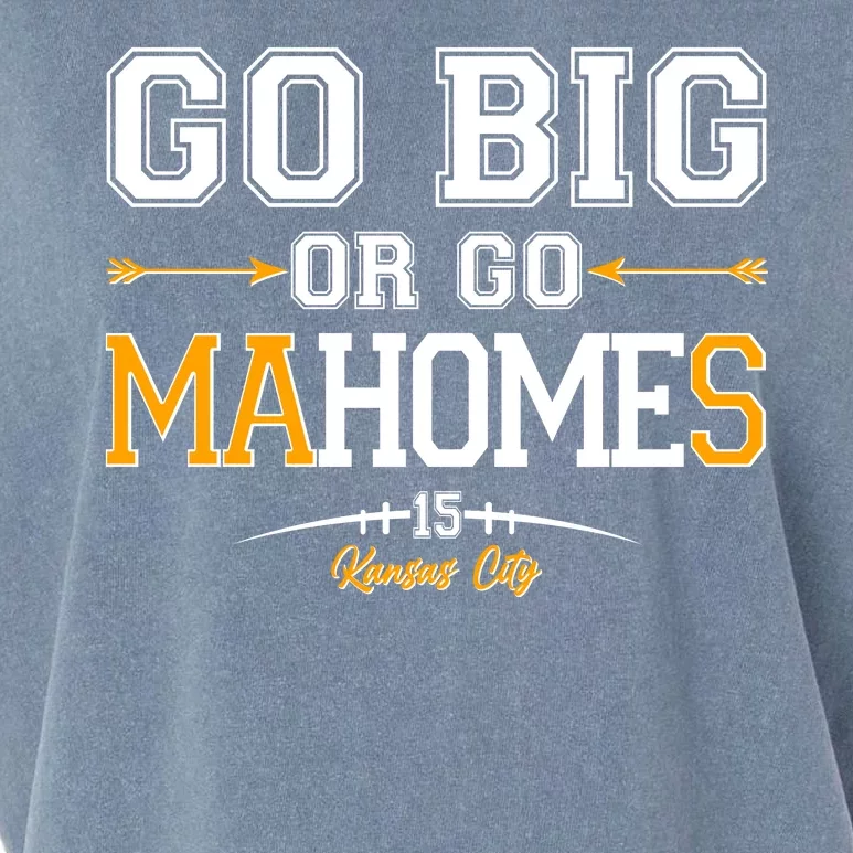 Go Big Or Go Ma-HOME-s Kansas City Football No 15 Garment-Dyed Women's Muscle Tee