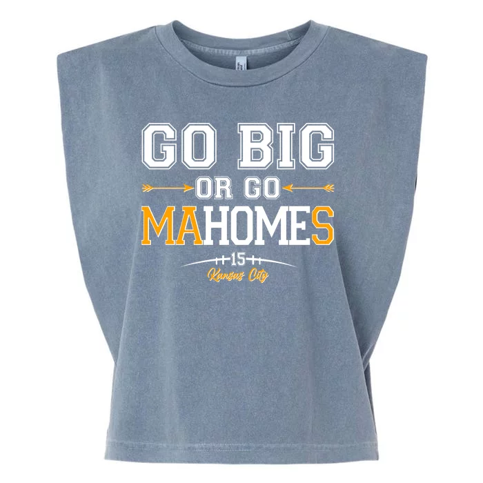 Go Big Or Go Ma-HOME-s Kansas City Football No 15 Garment-Dyed Women's Muscle Tee