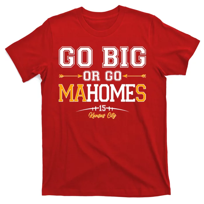 TeeShirtPalace Go Big or Go Mahomes Kansas City Kids T-Shirt