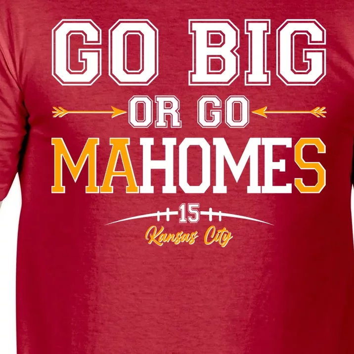 Go Big Or Go Ma-HOME-s Kansas City Football No 15 Comfort Colors T-Shirt