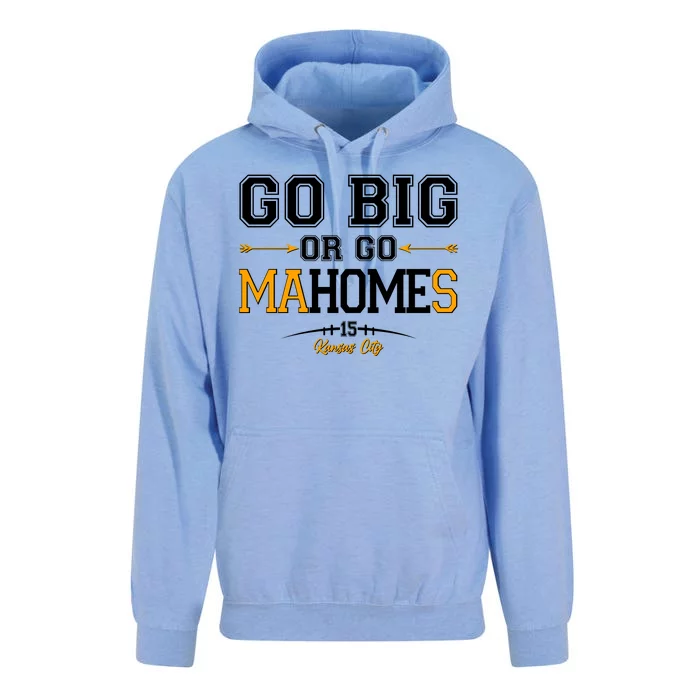 Go Big Or Go Ma-HOME-s Kansas City Football No 15 Unisex Surf Hoodie